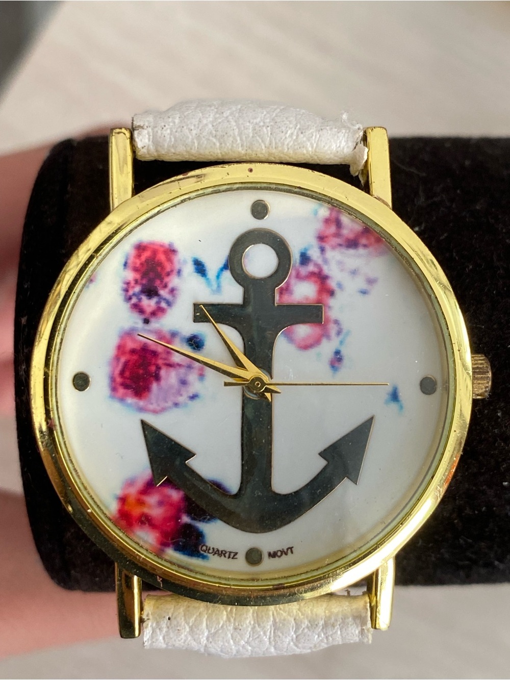 White Anchor Face Women's Fashion Watch